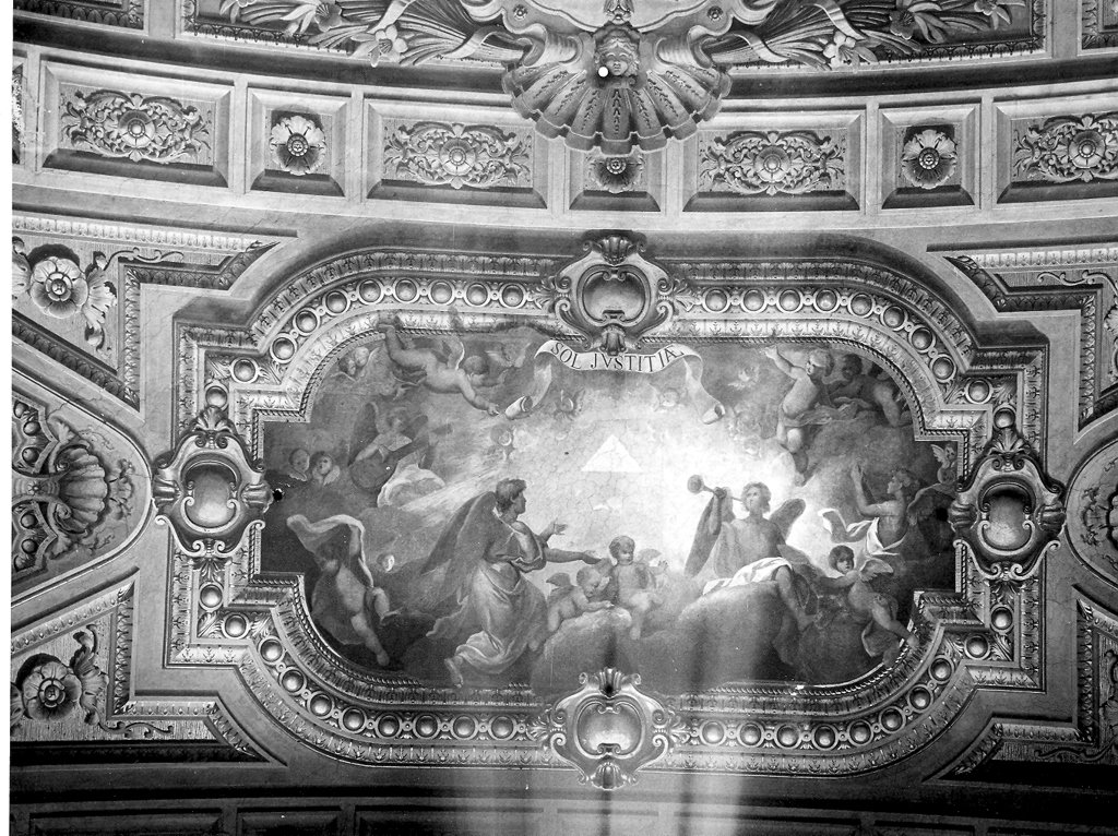 San Simone Stock riceve dalla Madonna lo scapolare (dipinto, ciclo) by Caroselli